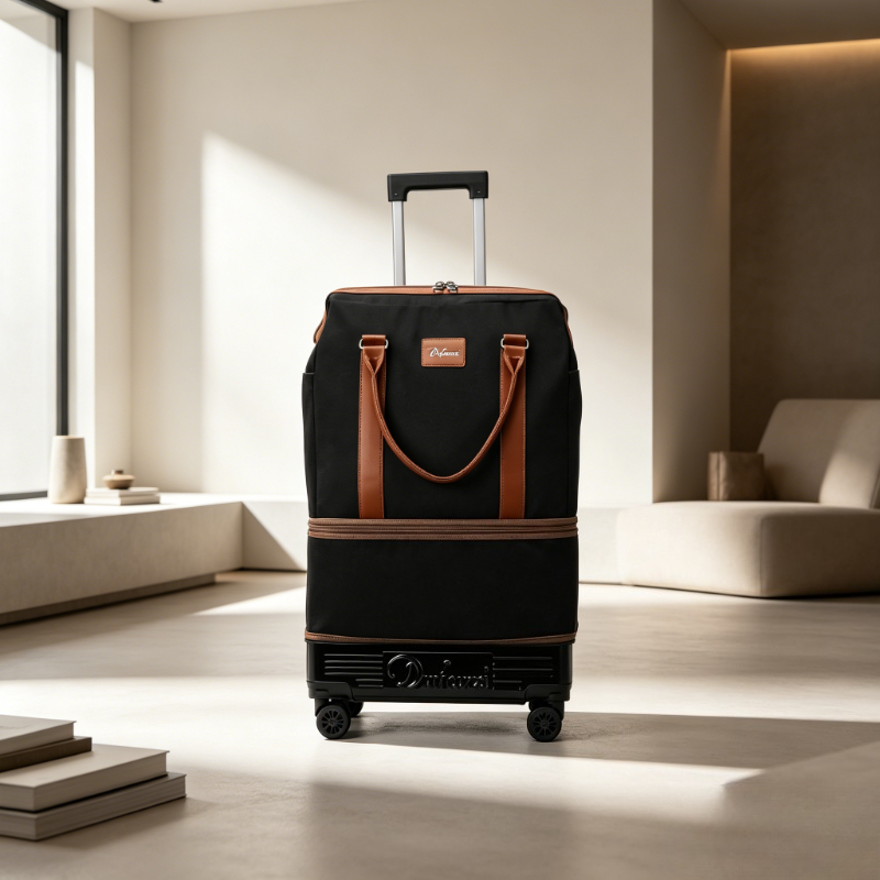 Foldable Rolling Luggage Bag - Bolsa de Viagem Dobrável com Rodas,