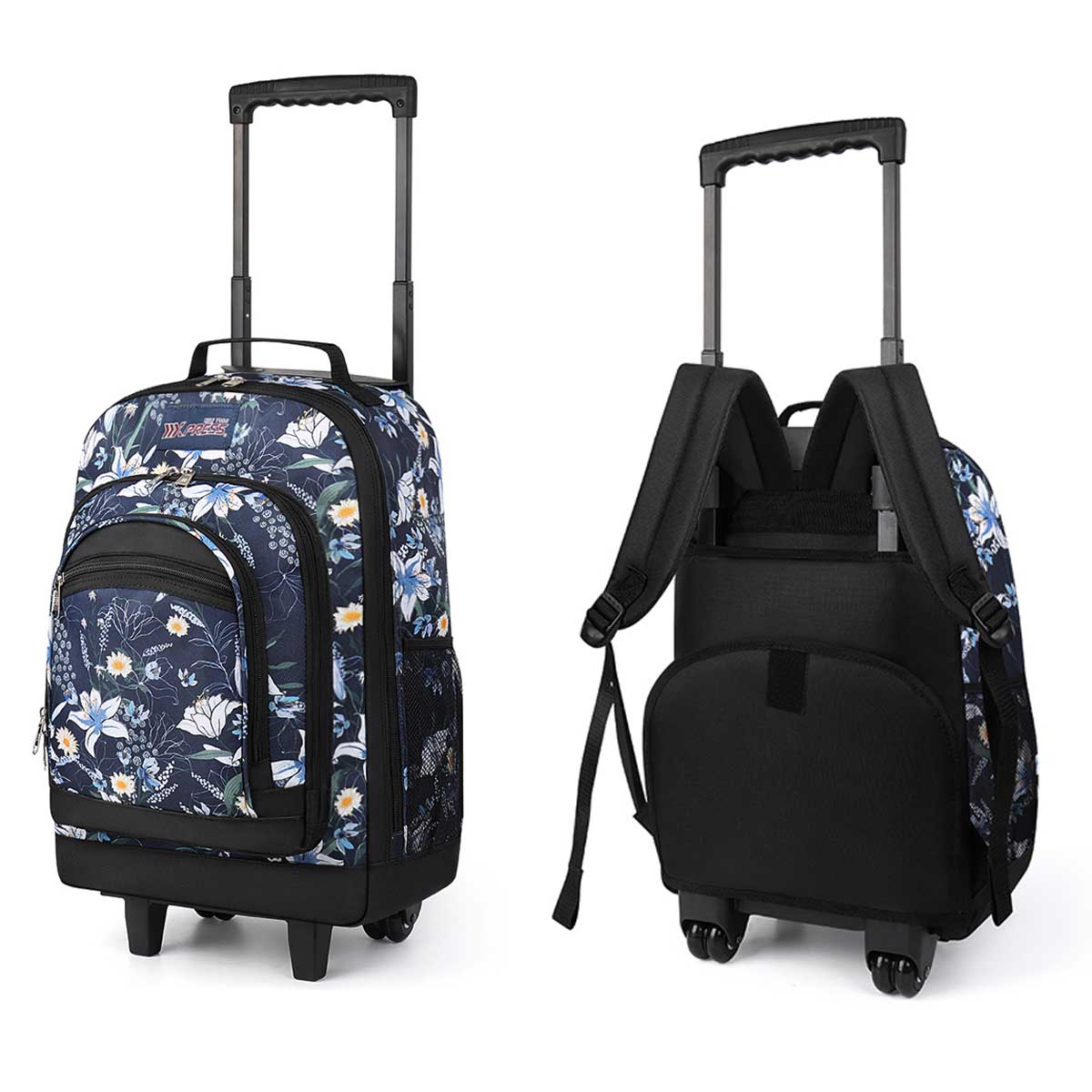 Foldable Rolling Luggage Bag - Mochilas de rolamento para adultos, Mochila