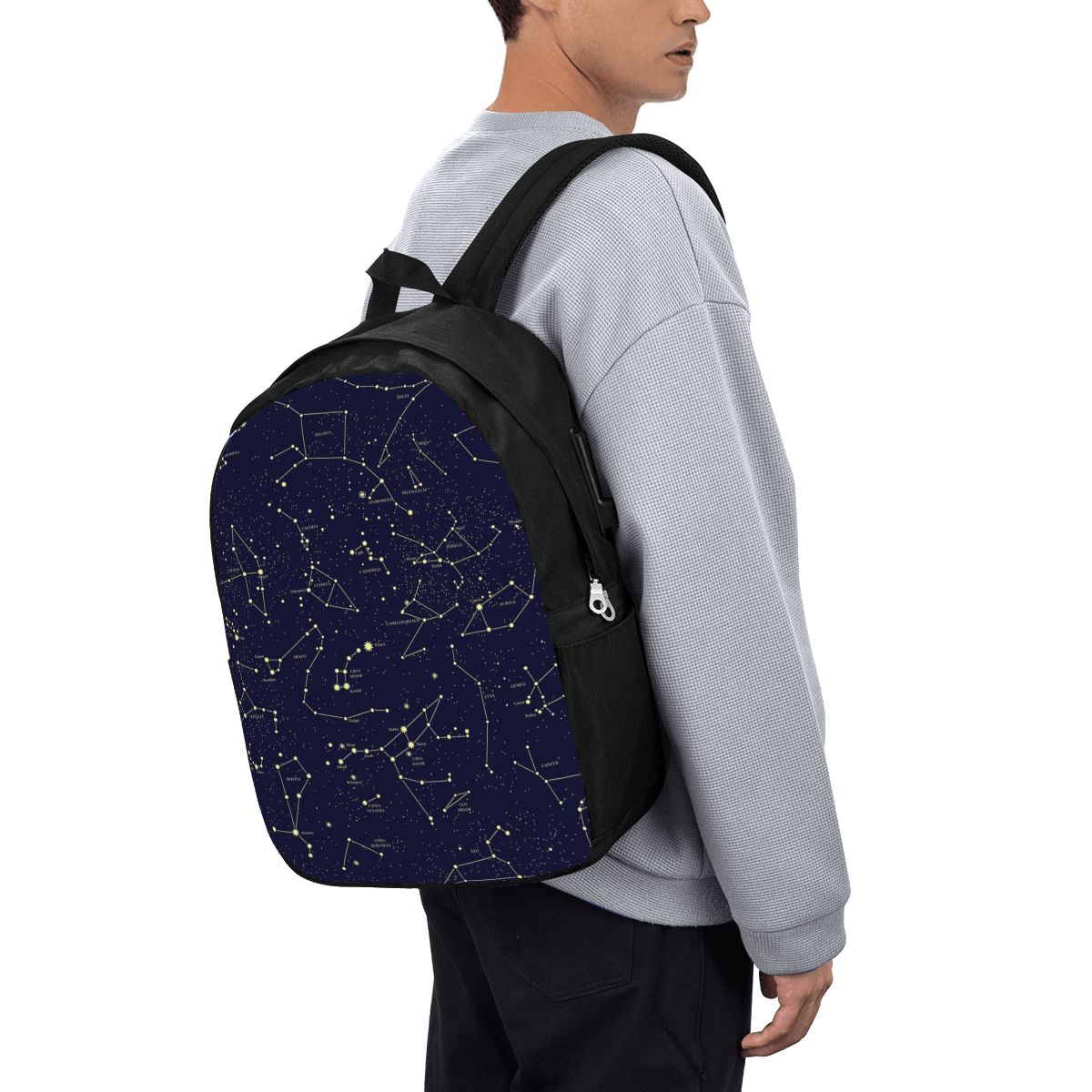 Backpacks - Mochila com estampa de céu noturno,