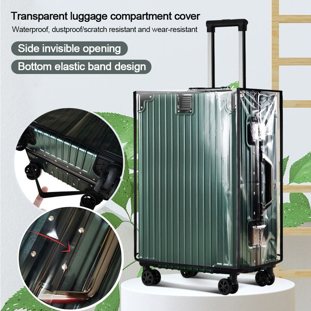 Waterproof Suitcase Cover Protector - Capa Protetora de Bagagem Transparente Durável,