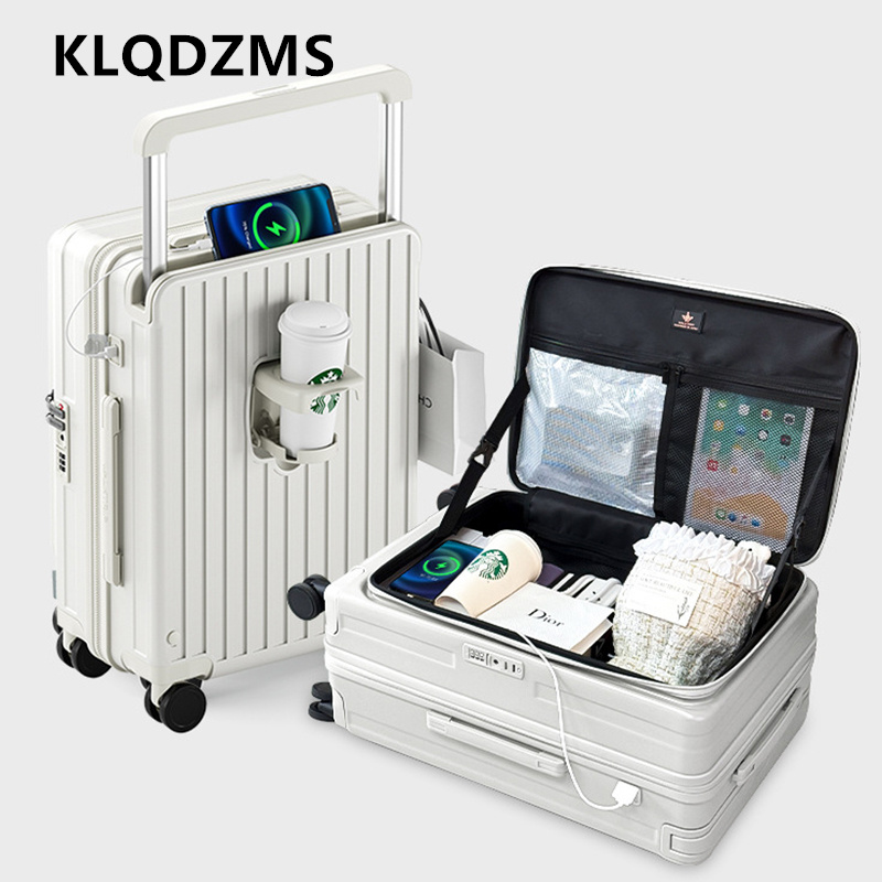 Front Opening Laptop Luggage 24 Inch - Mala de Carregamento KLQDZMS com Abertura
