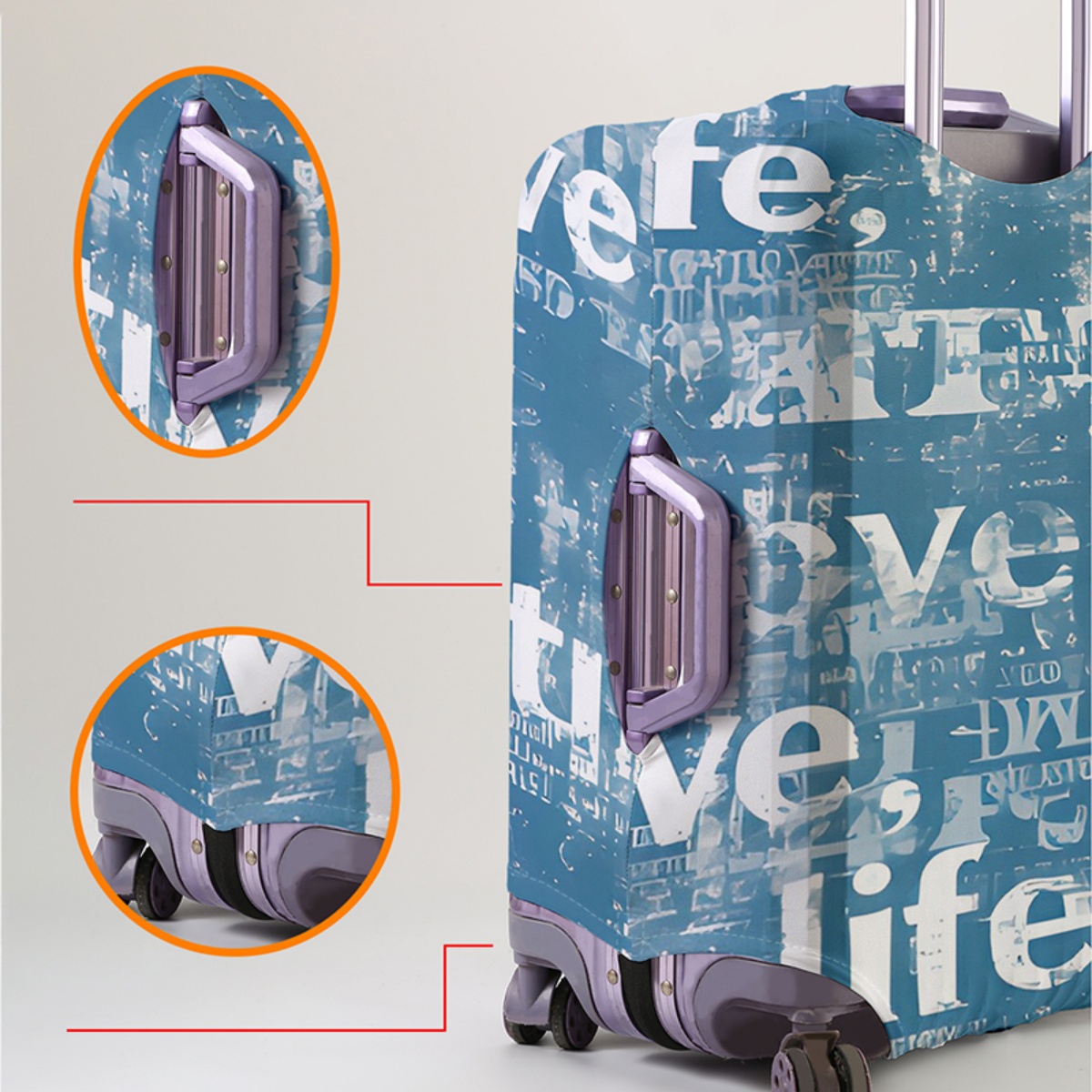 Capa protetora para bagagem, e - Waterproof Suitcase Cover Protector avaliação e preço