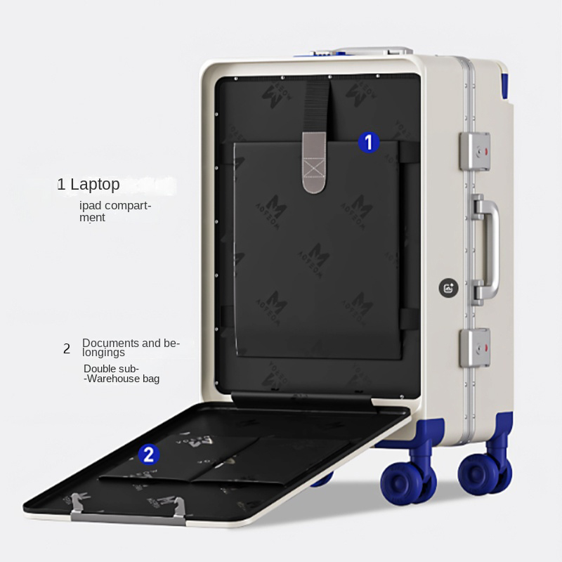 Bagagem de abertura frontal al - Aluminum Frame Carry On Luggage avaliação e preço