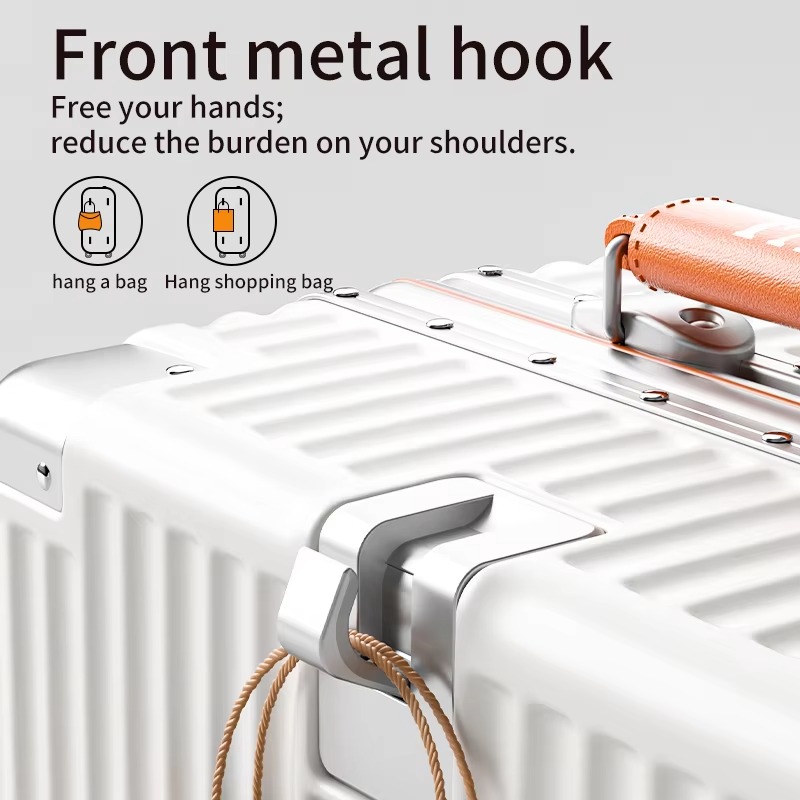 Mala de mão de 18 polegadas co - Aluminum Frame Carry On Luggage avaliação e preço