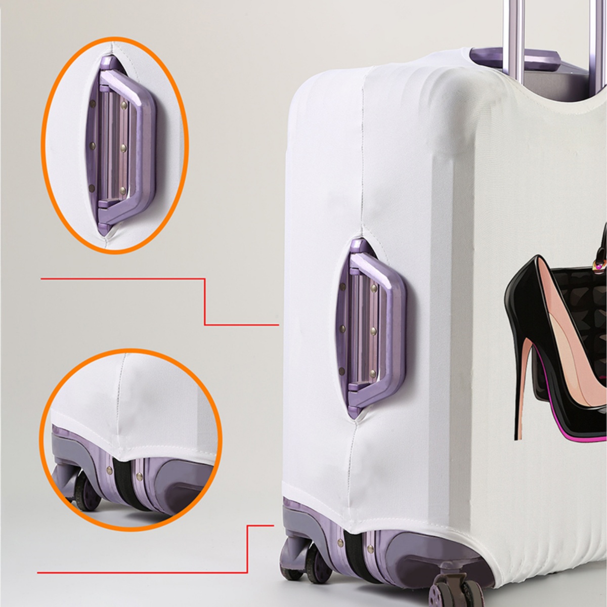 Capa protetora para bagagem, e - Waterproof Suitcase Cover Protector avaliação e preço