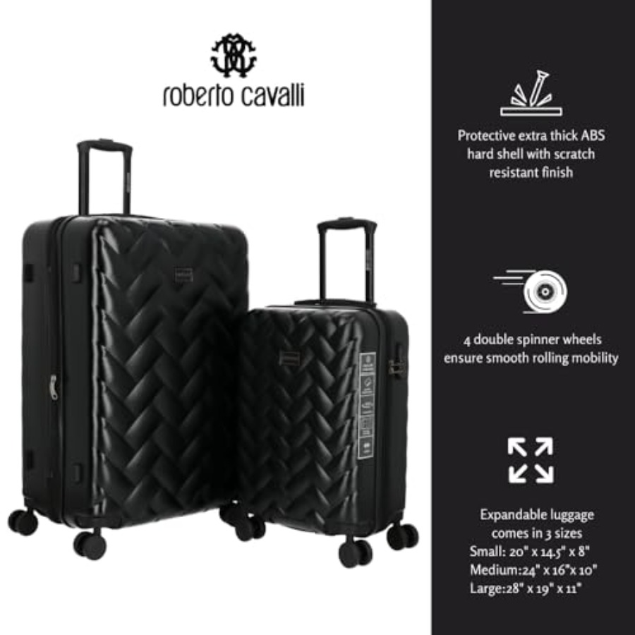 Conjunto de malas de viagem: e - Expandable Hard Shell Luggage Set avaliação e preço