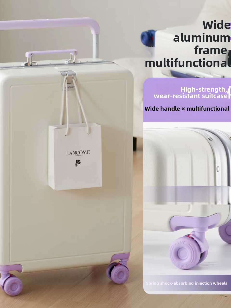 Nova Mala de Viagem com Estrut - Aluminum Frame Carry On Luggage avaliação e preço