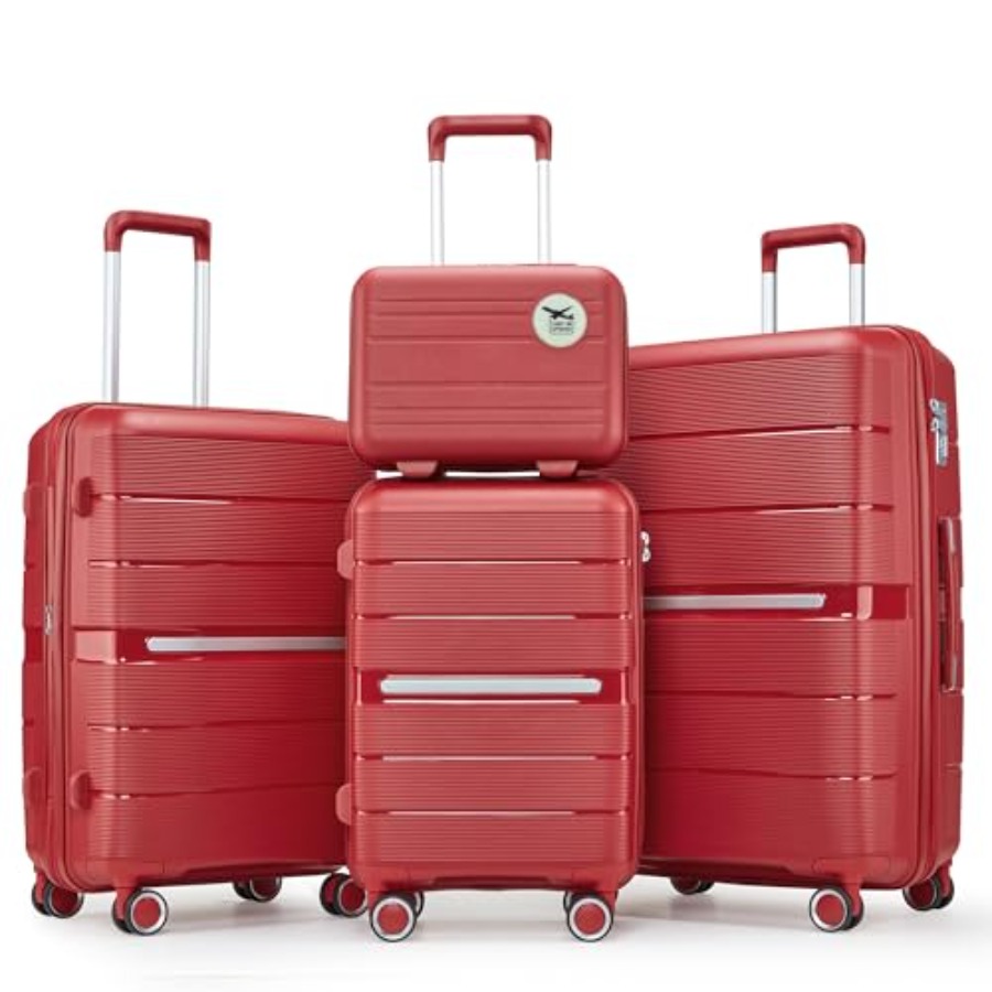 Conjunto de Malas de Viagem 4  - Expandable Hard Shell Luggage Set avaliação e preço