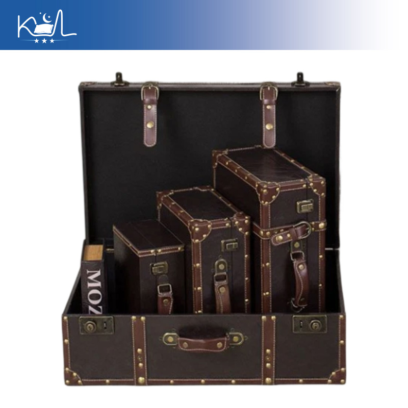 Caixa de Armazenamento Decorat - Retro Vintage Trunk Suitcase avaliação e preço