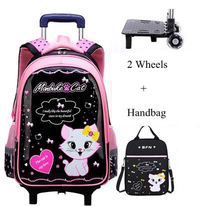 Estudante escola rolando mochi - Foldable Rolling Luggage Bag avaliação e preço