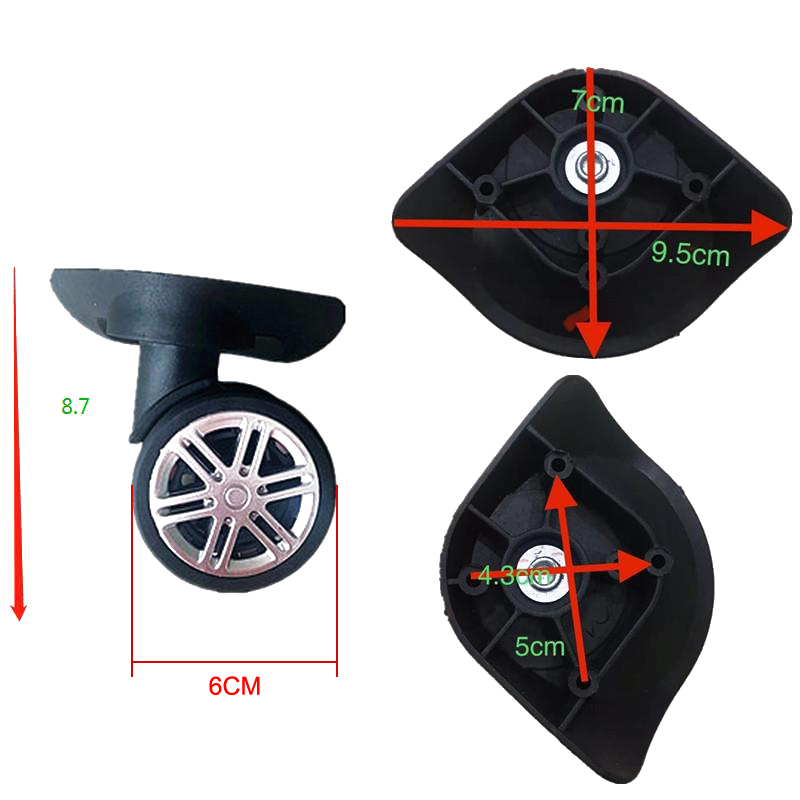 Rodízio De Bagagem Silencioso  - Silent Replacement Luggage Wheels avaliação e preço