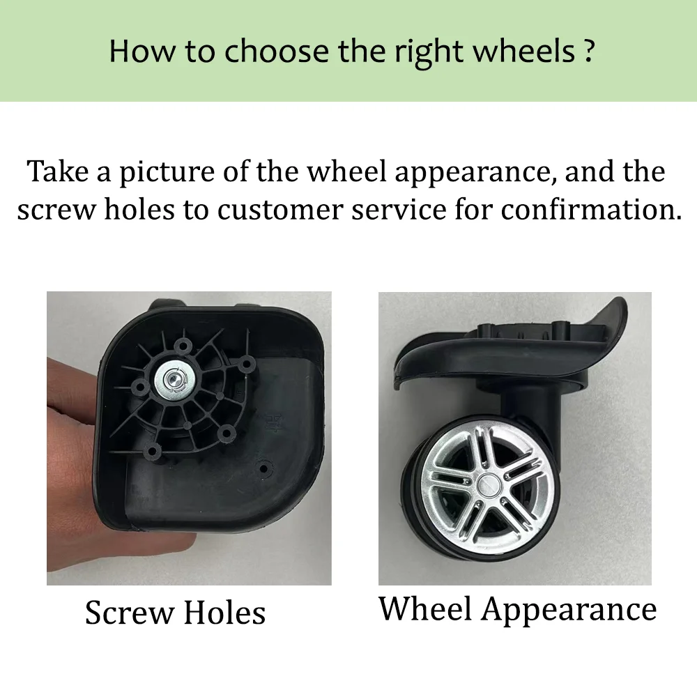 Para substituição universal da - Silent Replacement Luggage Wheels avaliação e preço