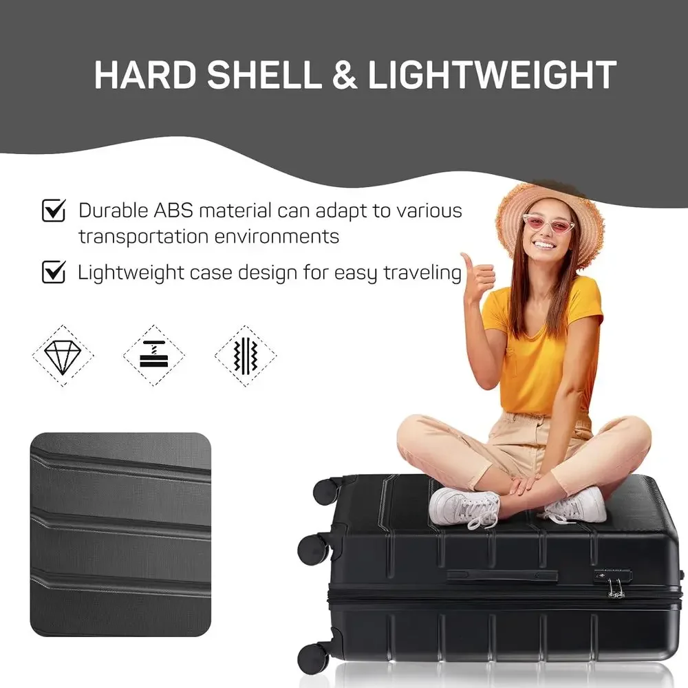 Conjunto de Malas Rígidas com  - Expandable Hard Shell Luggage Set avaliação e preço