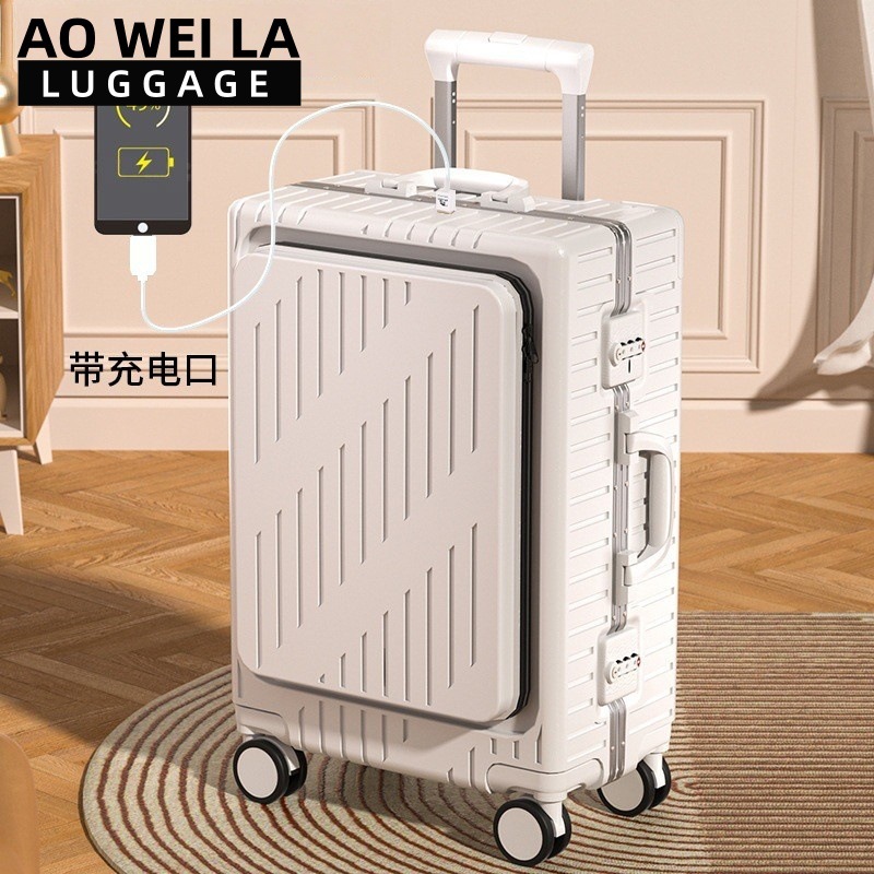 Mala de Negócios com Abertura  - Aluminum Frame Carry On Luggage avaliação e preço