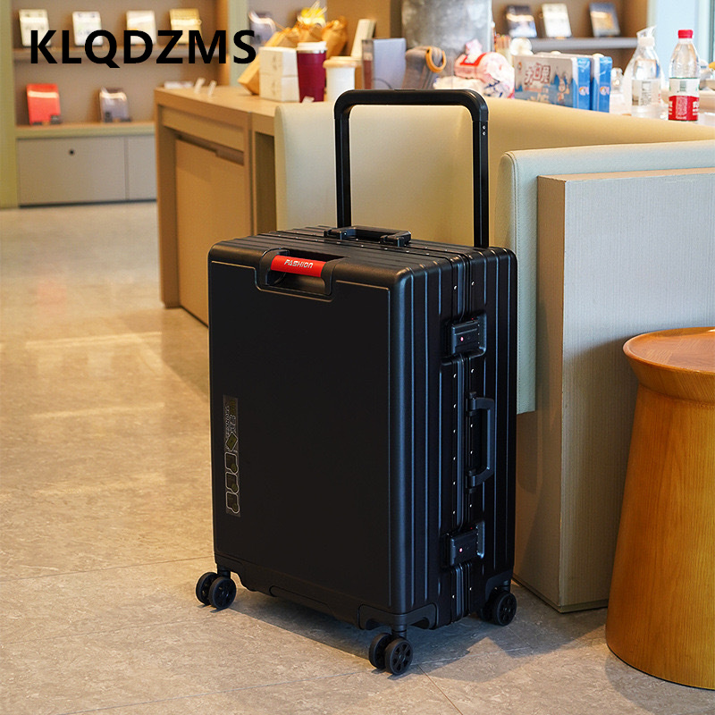 Klqdzms mala de alumínio quadr - Aluminum Frame Carry On Luggage avaliação e preço