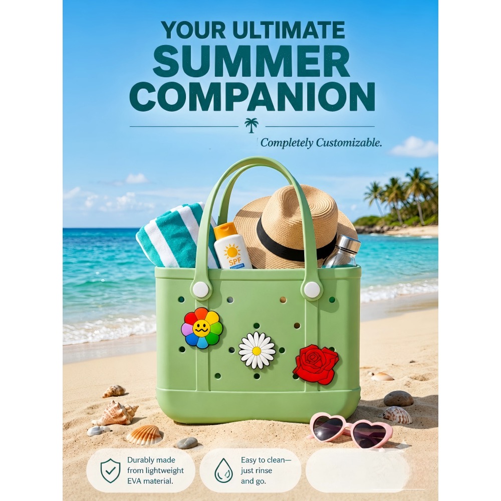 Bolsa de Praia de Borracha Gra - Handbags avaliação e preço