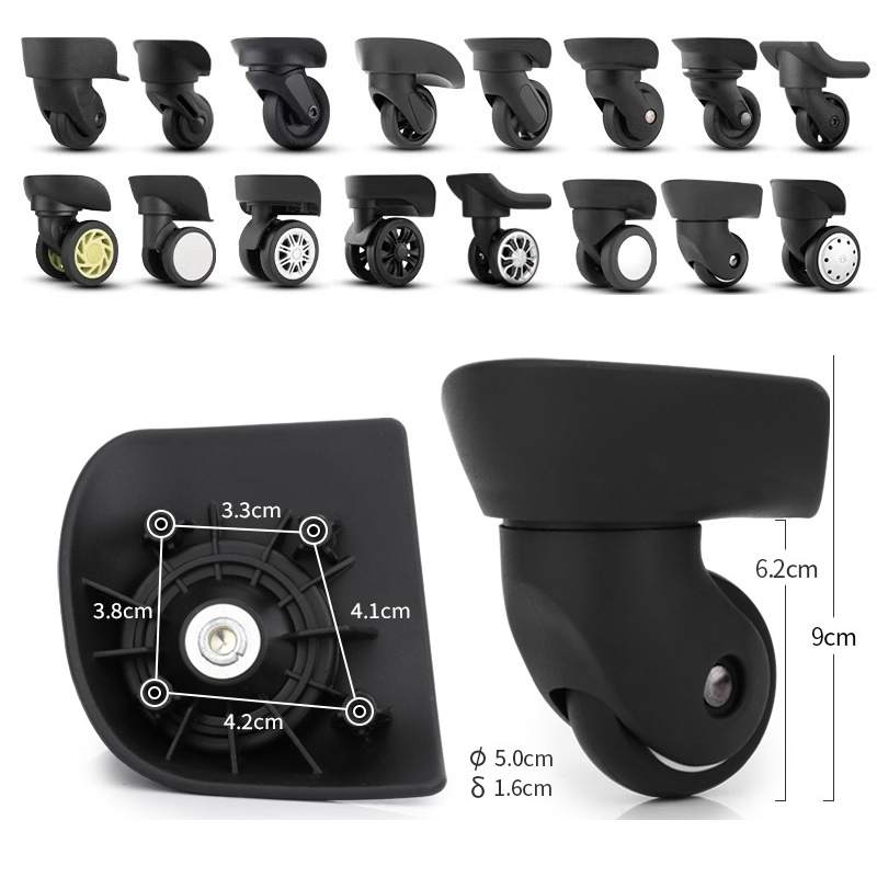 Rodas de bagagem para acessóri - Silent Replacement Luggage Wheels avaliação e preço