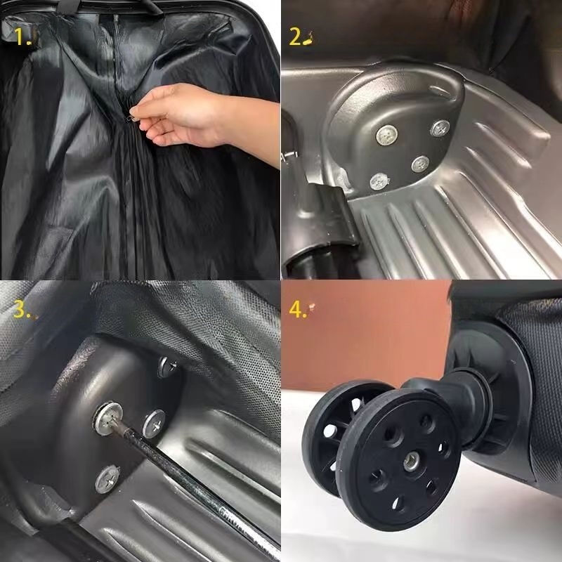 Rodas de bagagem para acessóri - Silent Replacement Luggage Wheels avaliação e preço