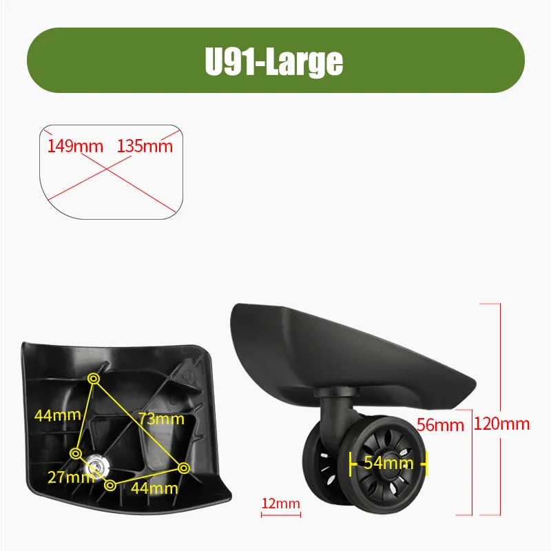 Para kit de substituição de ro - Silent Replacement Luggage Wheels avaliação e preço