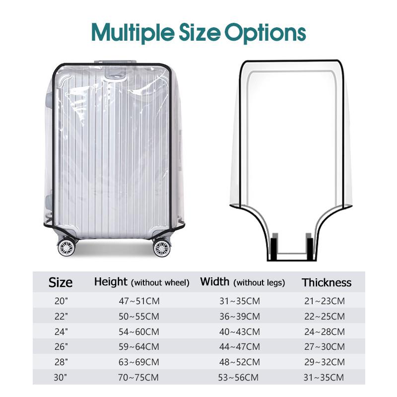 Capa de Bagagem Transparente p - Luggage Protective Cover Transparent avaliação e preço