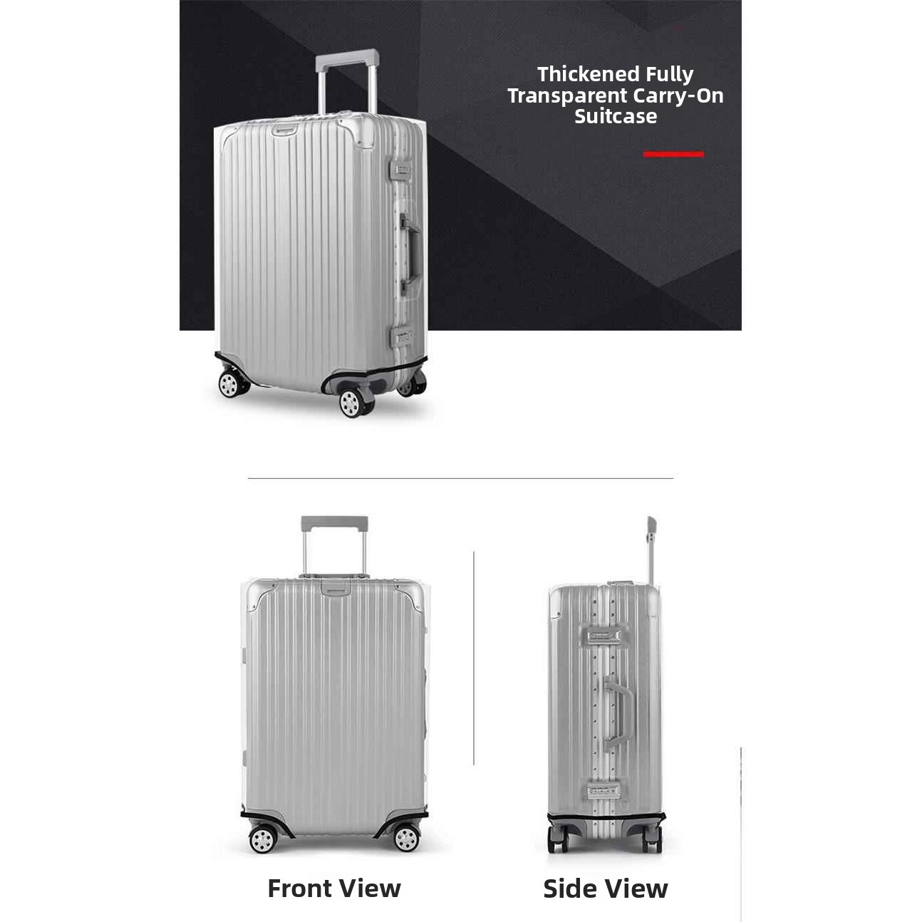 Capa Protetora Transparente Im - Luggage Protective Cover Transparent avaliação e preço