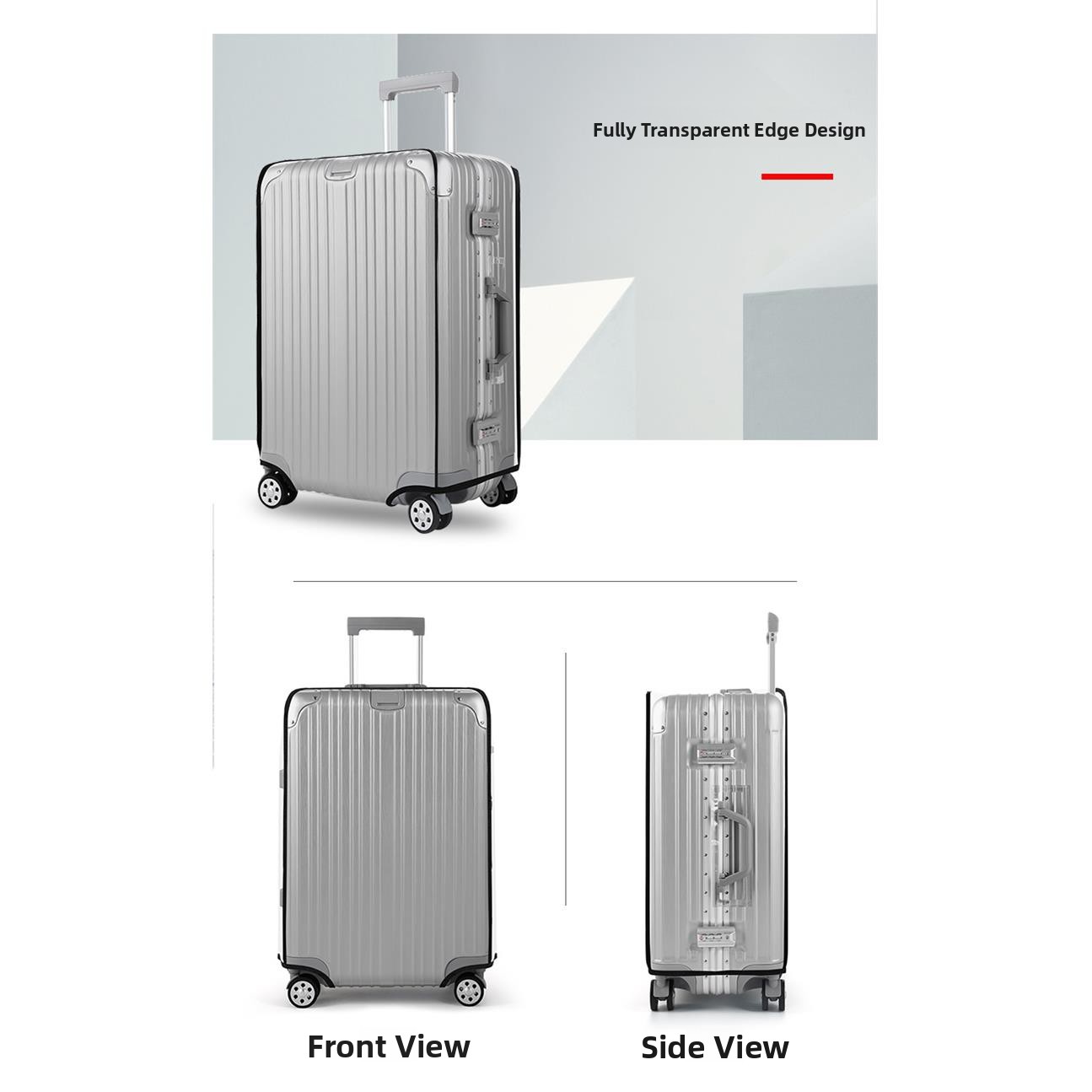 Capa Protetora Transparente Im - Luggage Protective Cover Transparent avaliação e preço