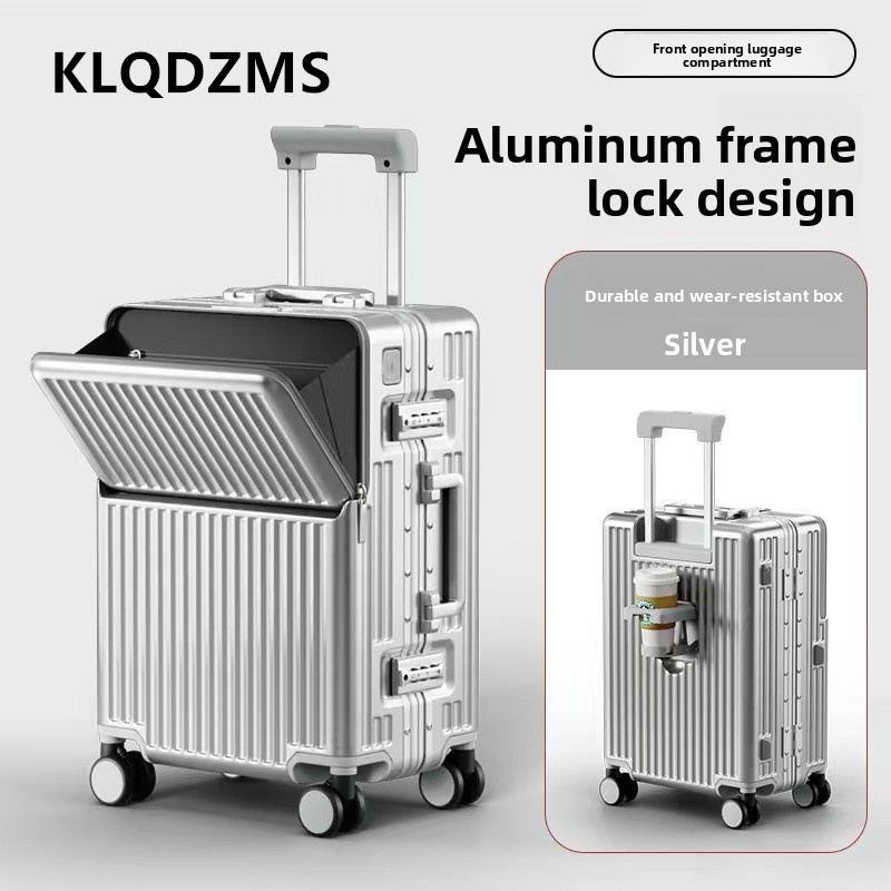 Mala Multifuncional KLQDZMS co - Front Opening Laptop Luggage 24 Inch avaliação e preço