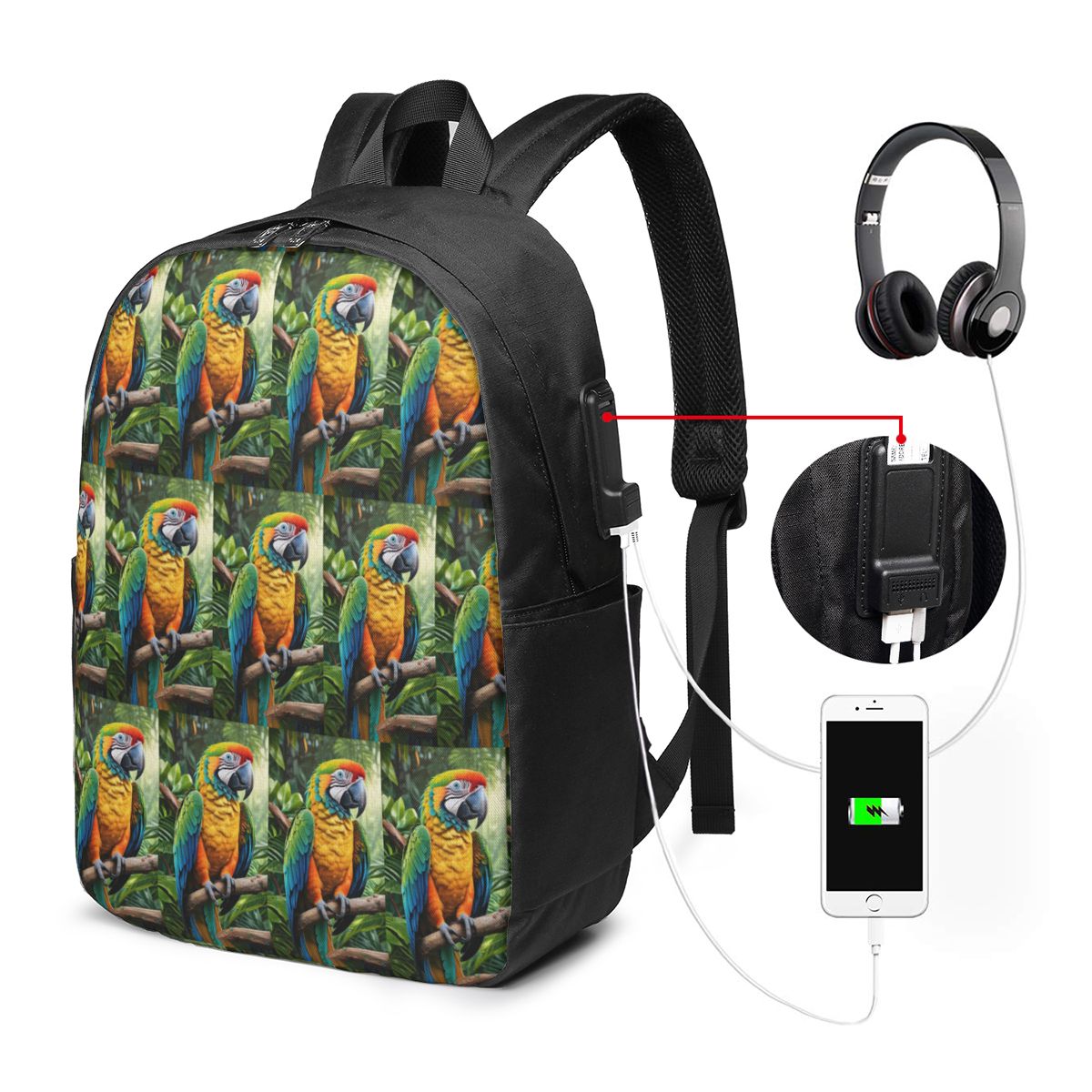 Mochila fofa para papagaios ma - Backpacks avaliação e preço