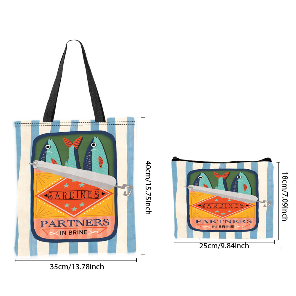 Sardina parceiros gráfico bols - Cosmetic Bags avaliação e preço