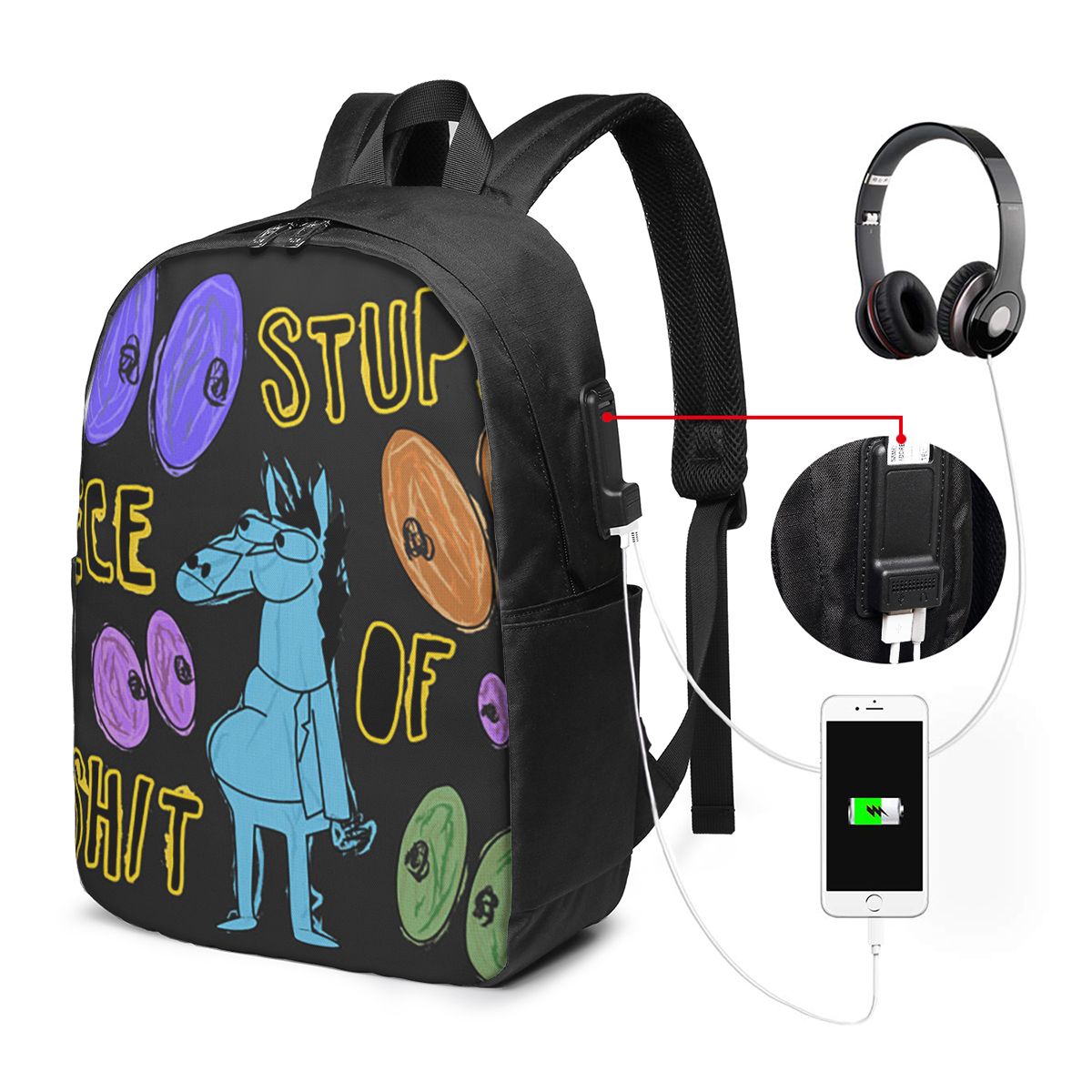Mochila de viagem com desenho  - Backpacks avaliação e preço