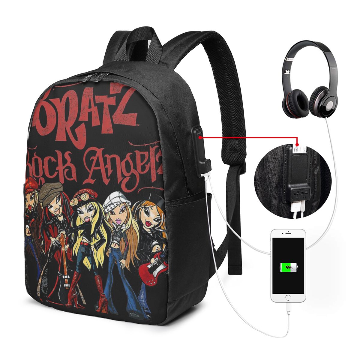 Mochila Bratz Rock Angelz Grou - Backpacks avaliação e preço
